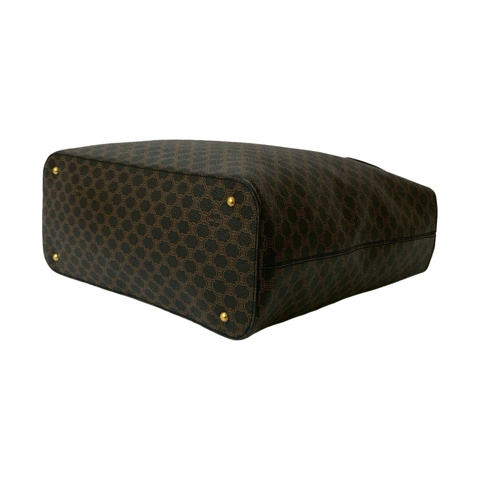 CELINE Macadam pattern circle logo hardware leath… - image 8