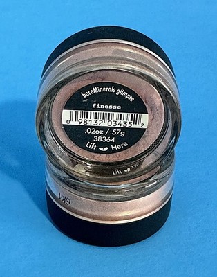 BAREMINERALS BARE ESCENTUALS - FINESSE - GLIMPSE - .57 gram - LOT OF 2