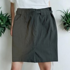 Banana Republic 4Petite Olive Green Tie Waist Pencil Skirt Career Business