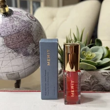 ✨ MERIT Shade Slick Gelee Ombre Pomade Tinted Lip Oil – Shade Les Deux – 3 ml