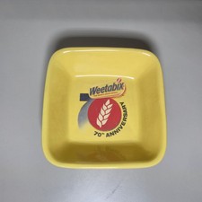 Weetabix 70th Anniversary Square Yellow Cereal Breakfast Bowl