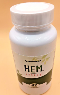 3 Pack Hem Healer Hem Rescue 42 Capsules Witch Hazel Vitamin C Supplement USA