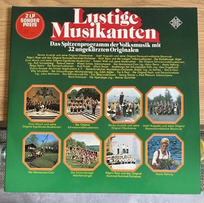 2 LP Lustige Musikanten 32 Originale Mosch Avsenik Hellwig ua. Telefunken 628355
