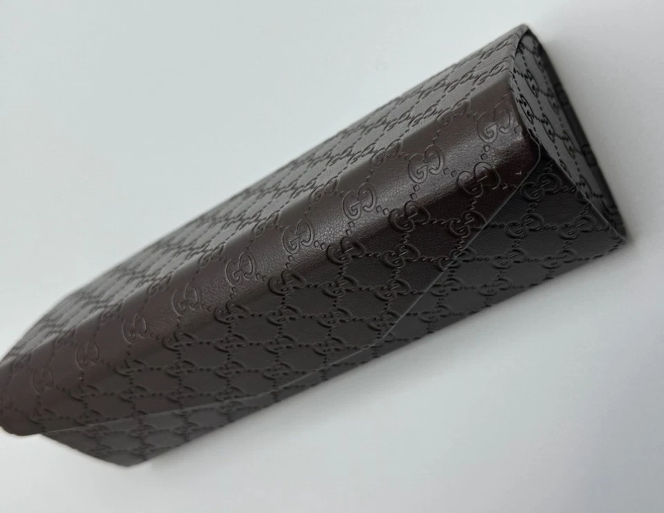 Подлинный складной чехол для очков/солнцезащитных очков Gucci GG Monogram + чистящая ткань — - Изображение 3 из 4