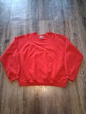 Vintage 90s Tultex Red Blank Raglan Cut Crewneck Sweatshirt Mens Size XL