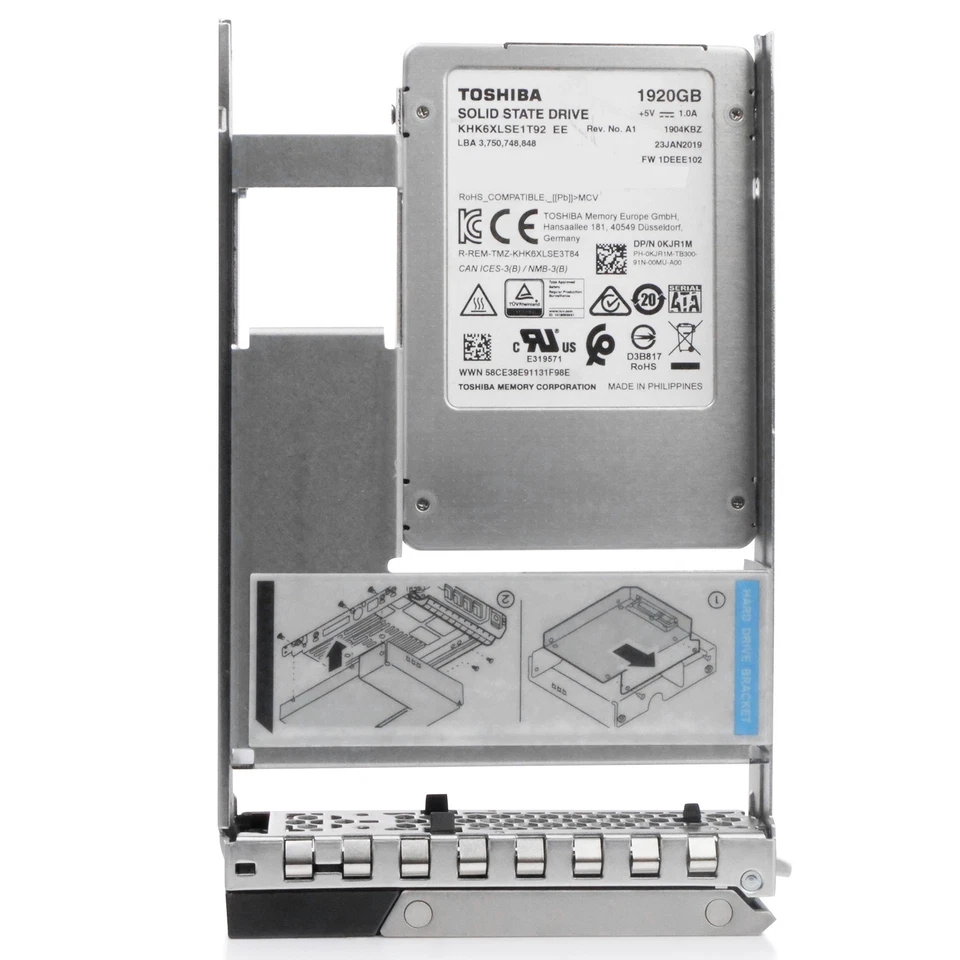 Dell 0KJR1M 1.92TB ~2TB SATA 6Gb/s TLC 3.5" Data Center SSD - G14 Hybrid - Image 4 of 4