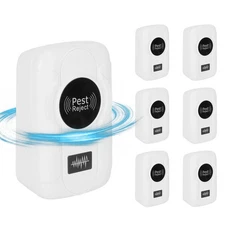6 Packs Ultrasonic Pest Repellent Insect Repeller Plug in Pest Control Device