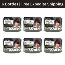 6X Gatsby Style Wax Mat Type Hair Wax Strong Hold Japan 80g Men Styling Pro