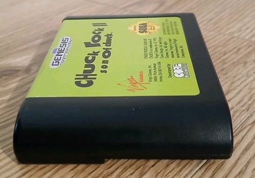 Sega Genesis, 1993 Chuck Rock II: Son of Chuck Case and Game - Picture 5 of 17