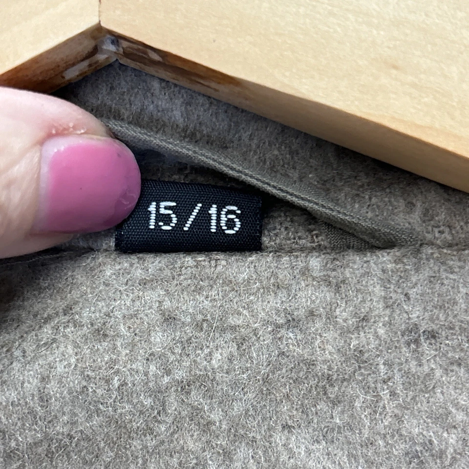 Gabardina forrada de lana y cachemir 16 larga Mac chaqueta utilitaria beige tostado impermeable Foto 4 de 4