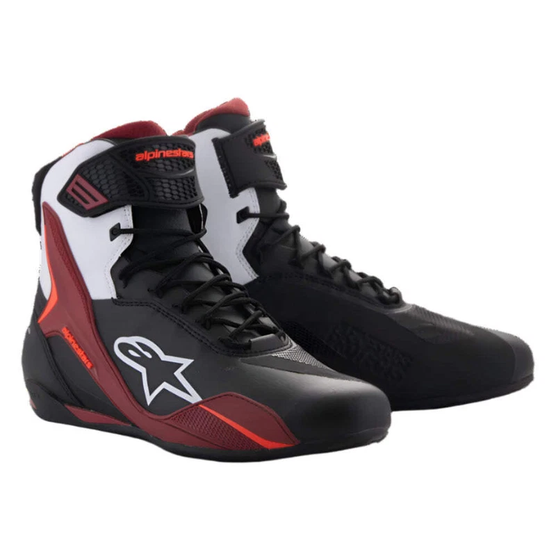Alpinestars Faster-4 Black White Dark Red