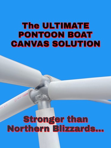 18’-22’ ULTIMATE Pontoon Boat Canvas Solution with 3” Rise - Picture 3 of 14