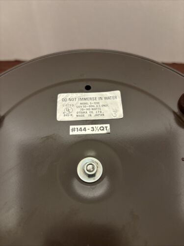 Vintage Poke Along Crock Pot H&H Crockery 3 1/2 Qt. Made In Japan TESTED-WORKS - Picture 12 of 12