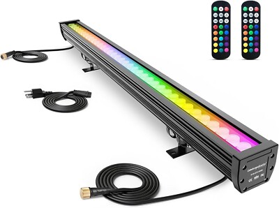 #ad Linkable 144W RGBW LED Wall Washer Bar Outdoor Waterproof Hand Remote Control $149.99