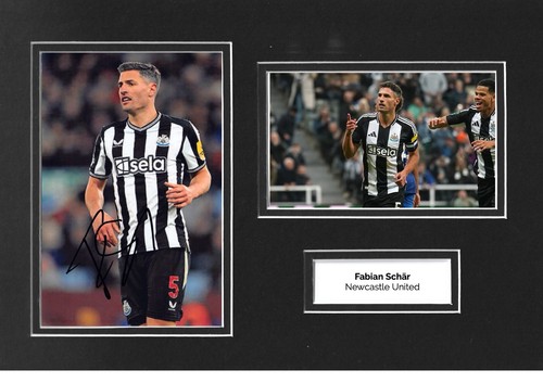 Fabian Schar signed 12x8 Foto Display Newcastle United Autogramm COA 5