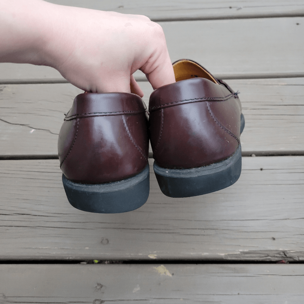 Vintage 90s y2k Brown Leather Moc‎ Toe Moccasin Slip-on Driving Penny Loafers 9 Vintage 90s y2k Brown Leather Moc Toe Moccasin Slip-on  main image 2