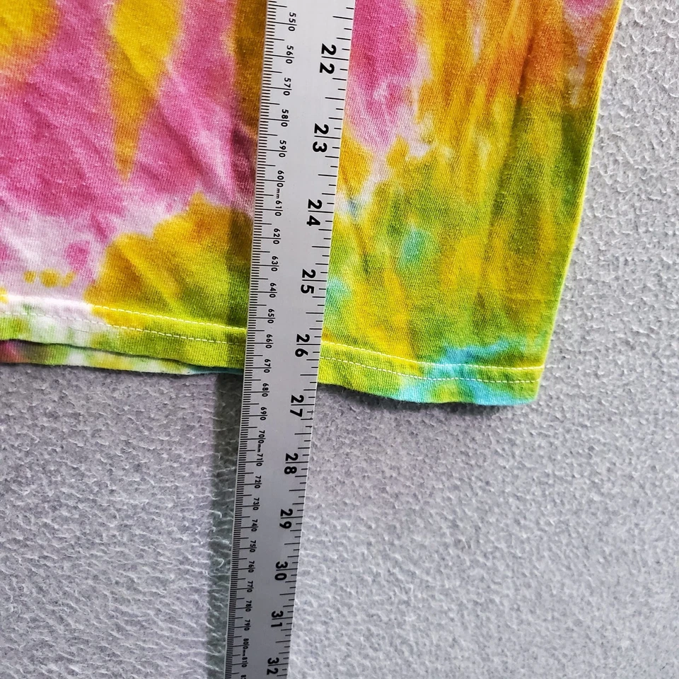 Camiseta Santa Cruz Hombre Mediana Amarilla Tie Dye Logo Gráfico Surf Adulto Camiseta Foto 2 de 4