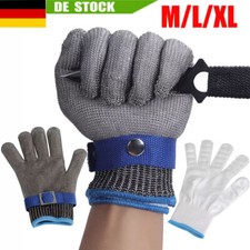 Edelstahl Stechschutzhandschuhe Kettenhandschuh Sicherheits-Handschuh Metzger DE