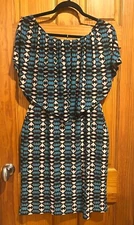 "Viereck" Comfortable Sexy Stretch Dress, Sz M