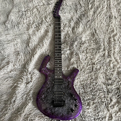 #ad 2003 Parker Fly Classic Electric Guitar HH Pickups Tremolo Bridge 24 Fret Purple $289.27