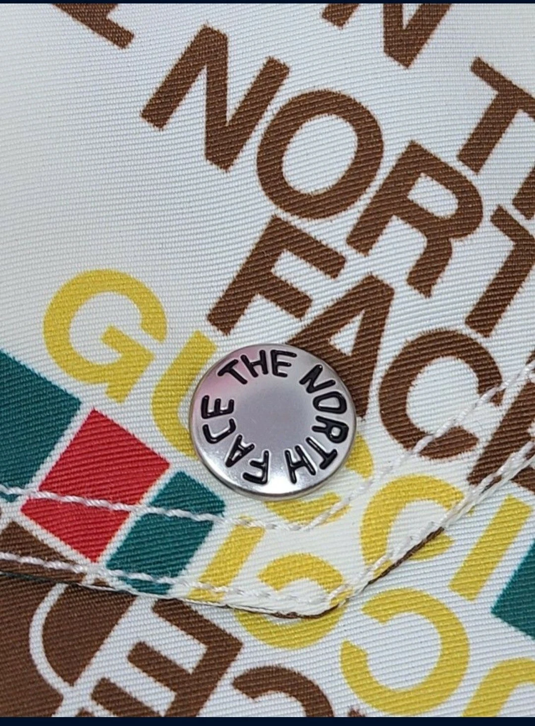 Giacca maglia Gucci X The North Face stampa web tecnica avorio unisex nuova