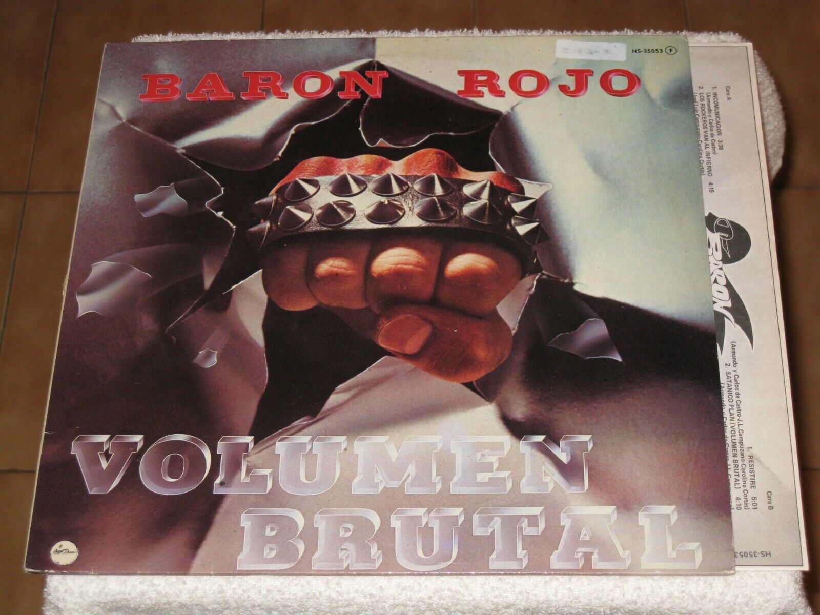 BARON ROJO LP VOLUMEN BRUTAL SPANISH HEAVY METAL ORIGINAL ISSUE