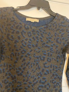 loft leopard sweater dress