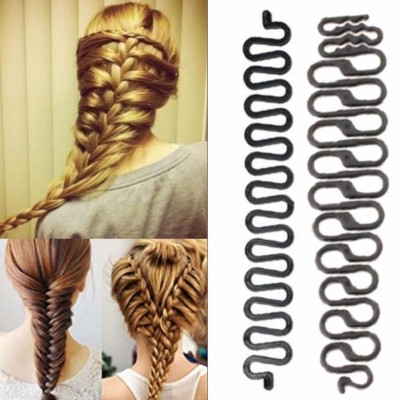 2x Zopf Flechter Haar Dreher Flechthilfe Braider Stylinghilfe Spirale 2 Farbe