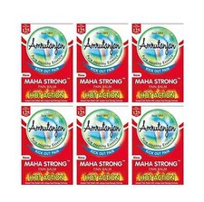 Lot Of - 6  Amrutanjan Maha Strong Red Pain Balm 8 ml Each - Free Shipping