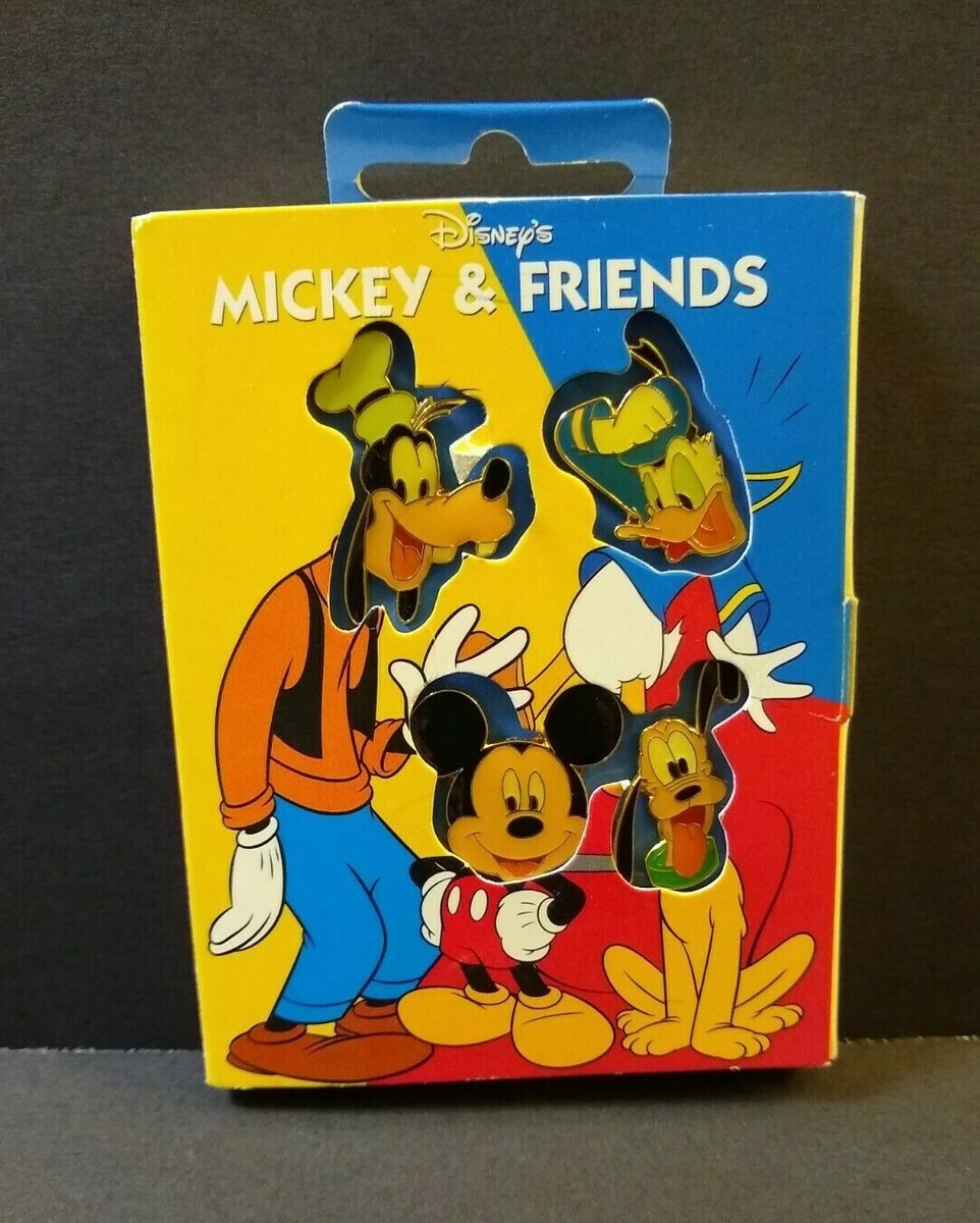 Disney Store Storybook Mickey & Friends Pluto Donald Goofy Heads 4