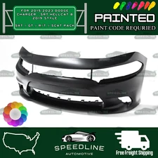 Custom Paint - Dodge Charger 16-23 Front Bumper Conversion Kit Hellcat 19+ Style