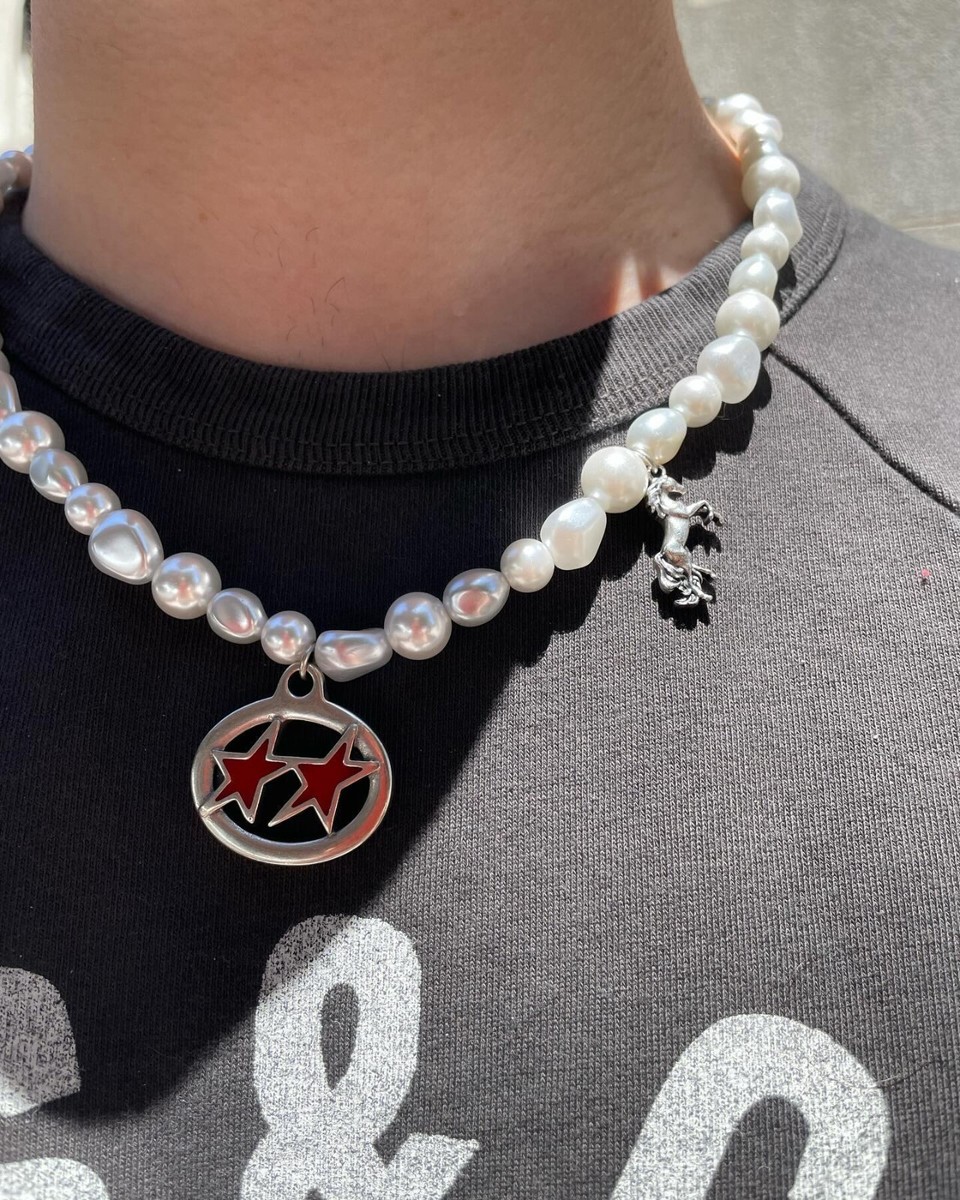 ★人氣★MONDAY EDITION★PHORCYS NECKLACE_2色 Pearl Dot x Gold Choker – Pearlish