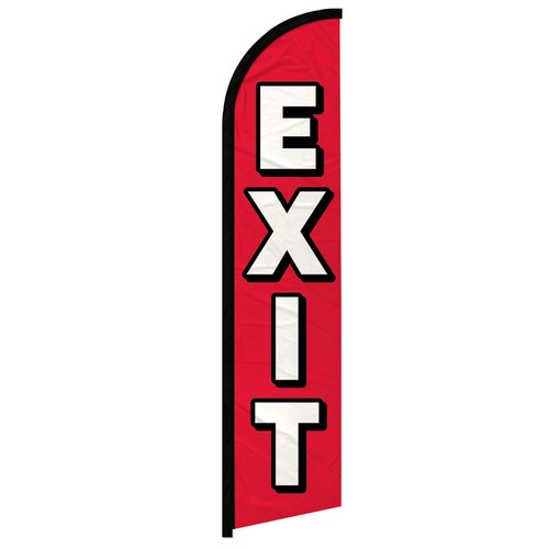 Event Signs Windless Advertising Swooper Flag Parking Restrooms ATM - Picture 7 of 8