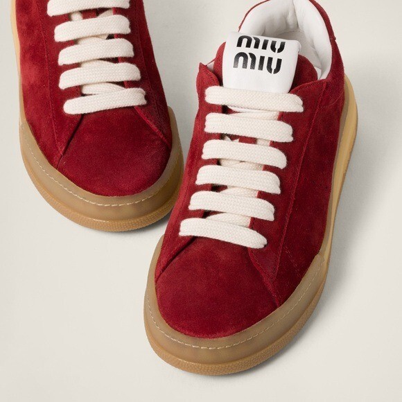 New Miu Miu Bleached suede sneakers $995 40 | eBay