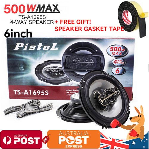 7Pcs 6" inch 500W Coaxial Rear Stereo Speakers 4 Way Car Audio