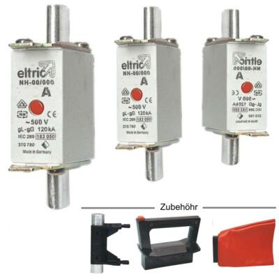 NH NH00 Sicherungseinsatz 16A 20A 25A 35A 40A 50A 63A 80A 100A Sicherung
