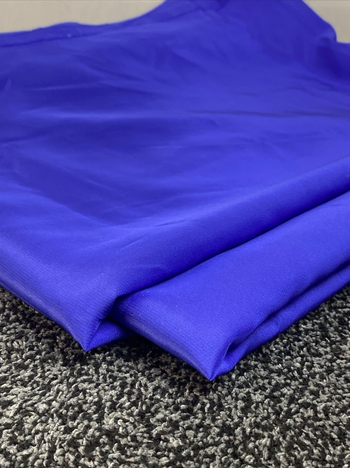 光滑 FAUX 丝绸紫色 Periwinkle Fabric 3 码 x 45 英寸宽 — 第 4/4 张图片