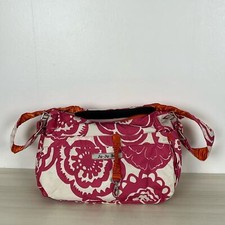 Ju Ju Be Pink Fuchsia Blossom Floral Print Shoulder Diaper Bag