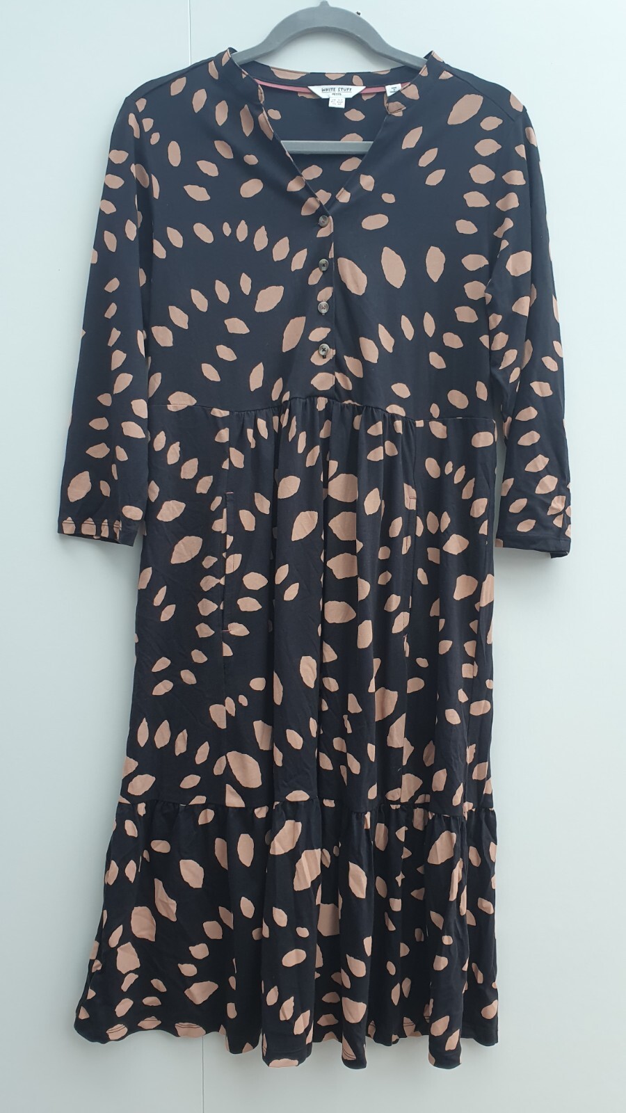 White Stuff Naya Pockets Midi Dress Size 12 Petite QVC Exclusives