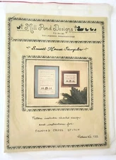MILL POND DESIGNS SMALL HOUSE  SAMPLER COUNTED CROSS STITCH PATTERN- NEW