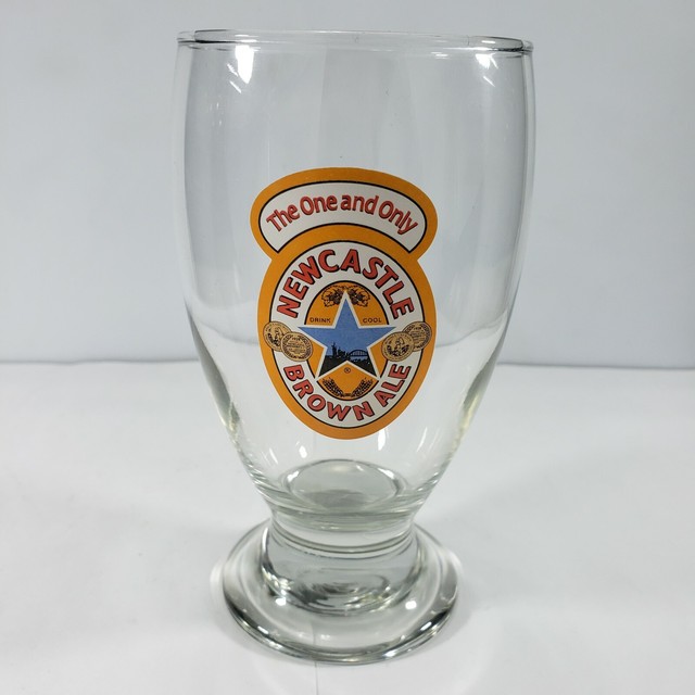 Newcastle Beer Glass Cup The One And Only Newcastle Brown Ale Used