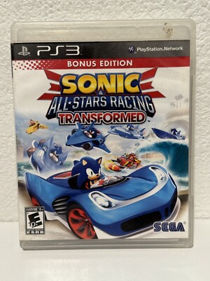 Sonic & All-Stars Racing Transformed (Sony PlayStation PS3) W/ Manual TESTED