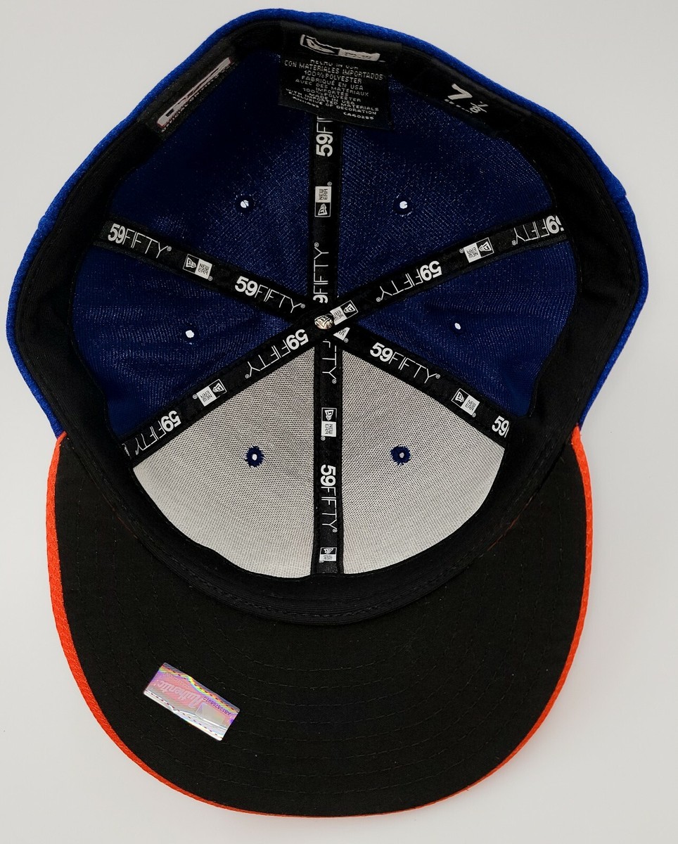 New NY Mets New Era 59Fifty On-Field Fitted Hat Mets Blue / Orange