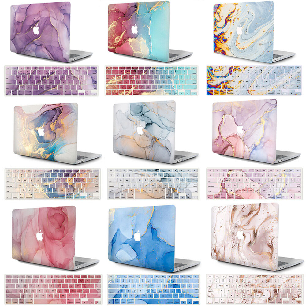 Marble Pattern Case+Keyboard Cover For Macbook M3 Air 15 13 Pro 16