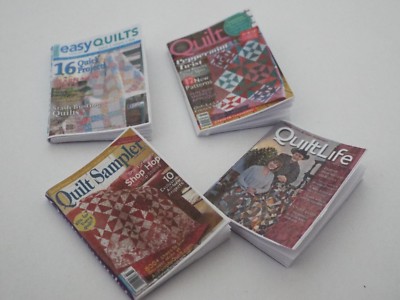 4 Mini 'QUILTING' Magazines Barbie Blythe Fashion Doll size 1:6 playscale 