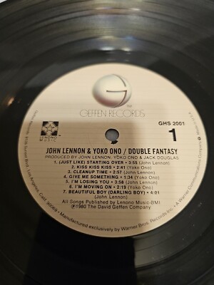 JOHN LENNON YOKO ONO DOUBLE FANTASY with lyrics | eBay