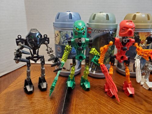 2001 Lego Bionicle ORIGINAL Toa Mata 8531 - 8536 Canister Manual Complete Sets - Picture 10 of 21
