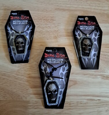 Lot Of 3 Dark Side Collection Medallion Necklace. #D30