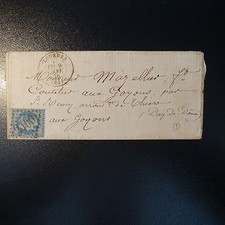 FRANCE NAPOLÉON N°29 SUR LETTRE COVER GC 2100 LOURDES POUR LES GOYONS 