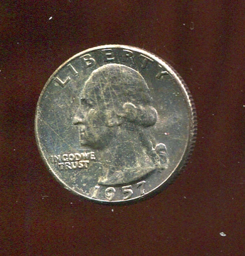 1957 WASHINGTON QUARTER CH BU (V937) 90% SILVER
